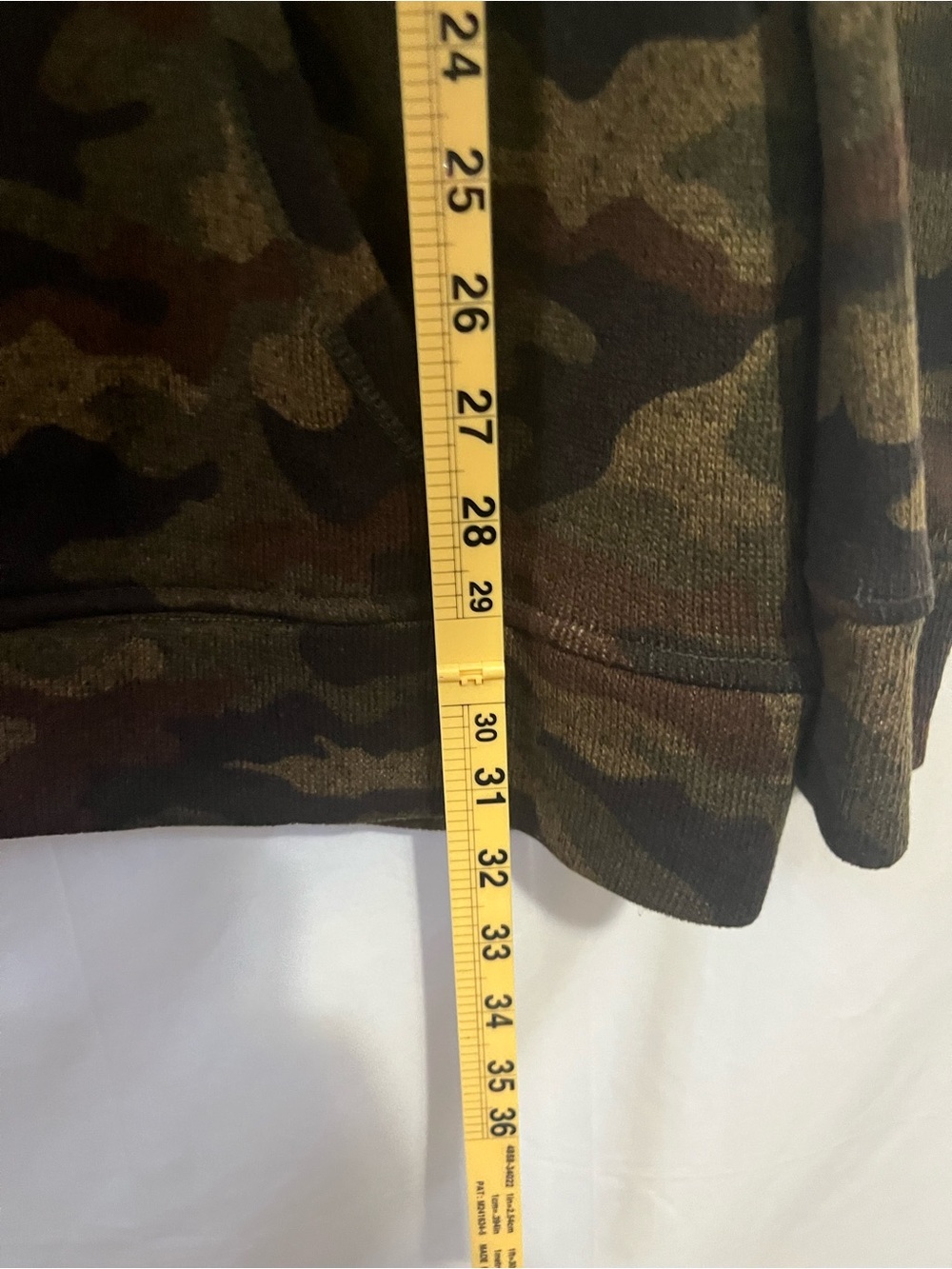 BROOKLYN‎ CLOTH Camo Knit Hoodie Mens XL Green Brown Streetwear Pullover - Picture 5 of 5